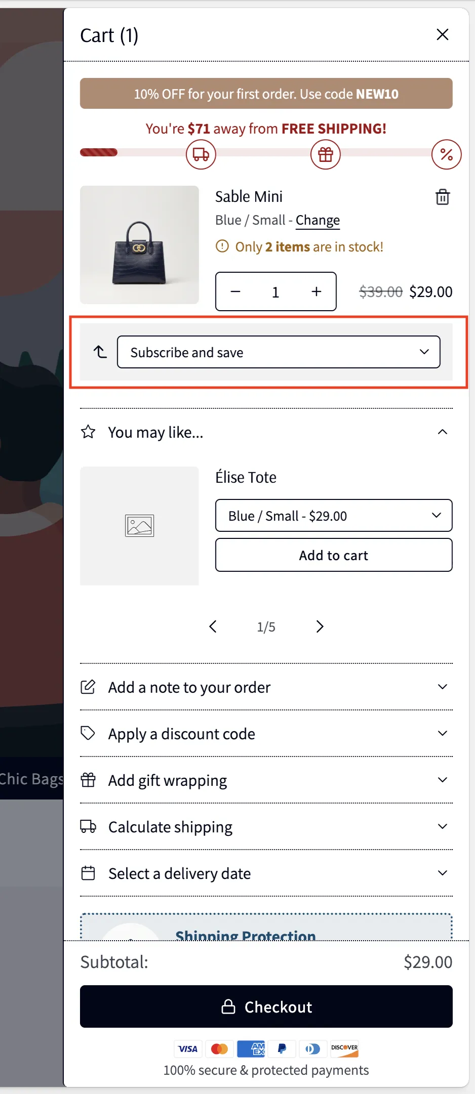 Upgrade to subscription